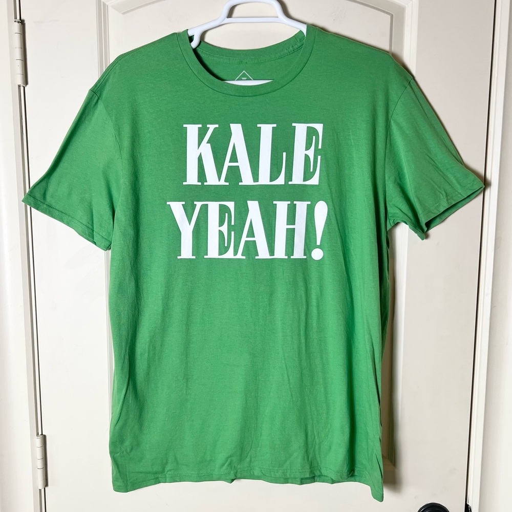 Well Worn Kale Yeah Graphic Tee Green Short Sleeve T-Shirt Size XL NWOT